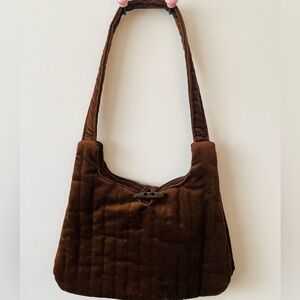 Vintage Brown Velour Purse by Knapp Sacs California USA NEW